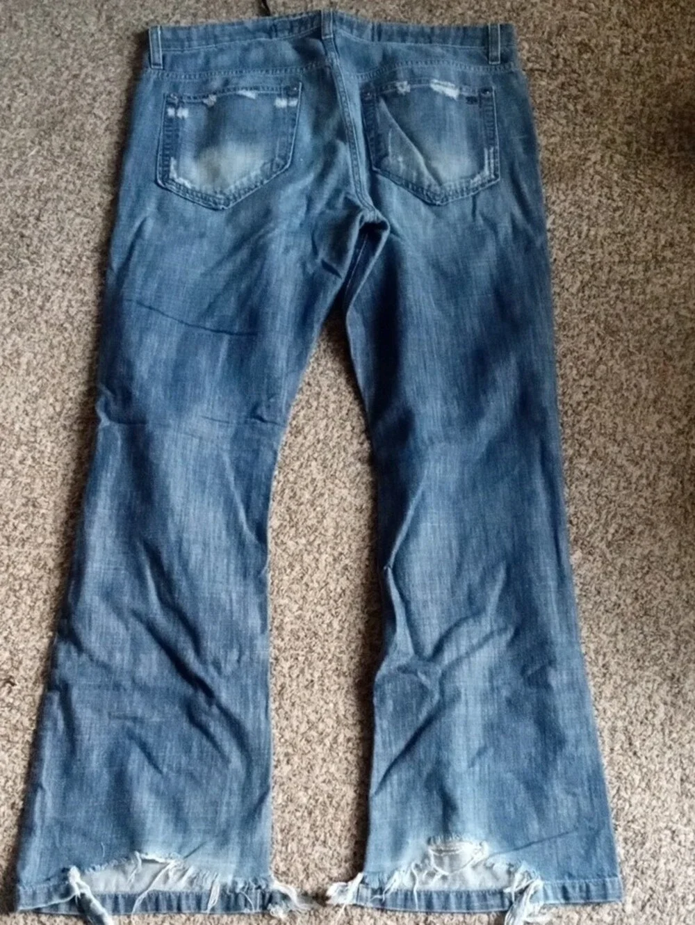 Joe's Jeans light blue distressed rocker denim